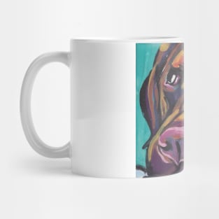 Chocolate Labrador Retriever Dog Bright colorful pop dog art Mug